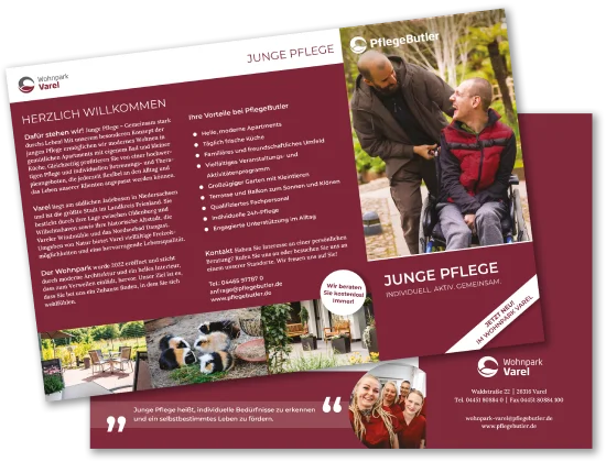 junge pflege flayer